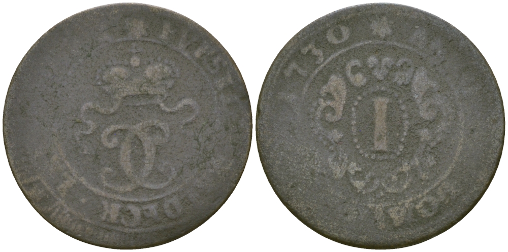 Вальдек 1 пфенниг 1730 KM 1 медь 99-813