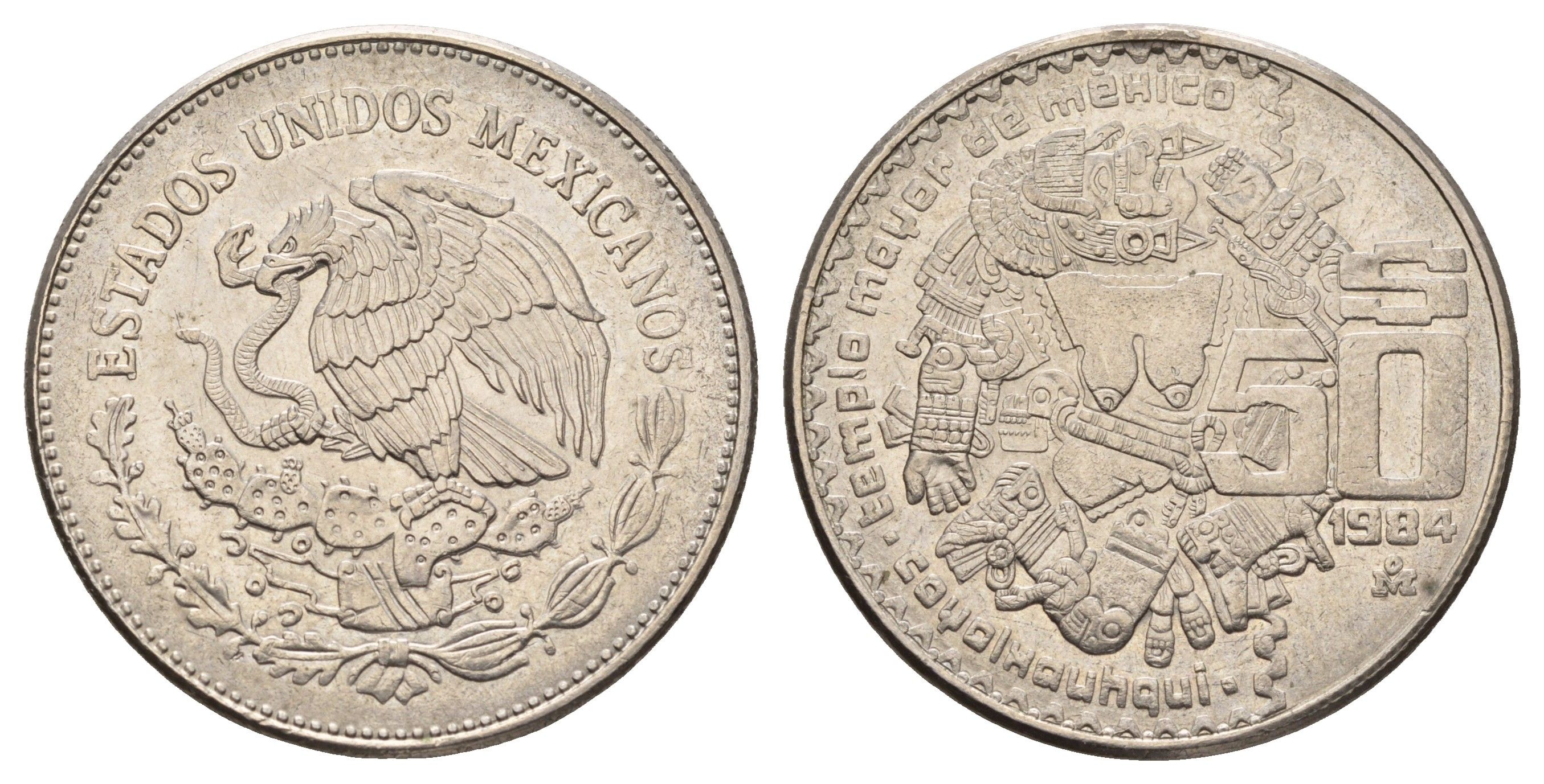 Мексика 50 песо 1984 KM 490 медно-никель 58-1014