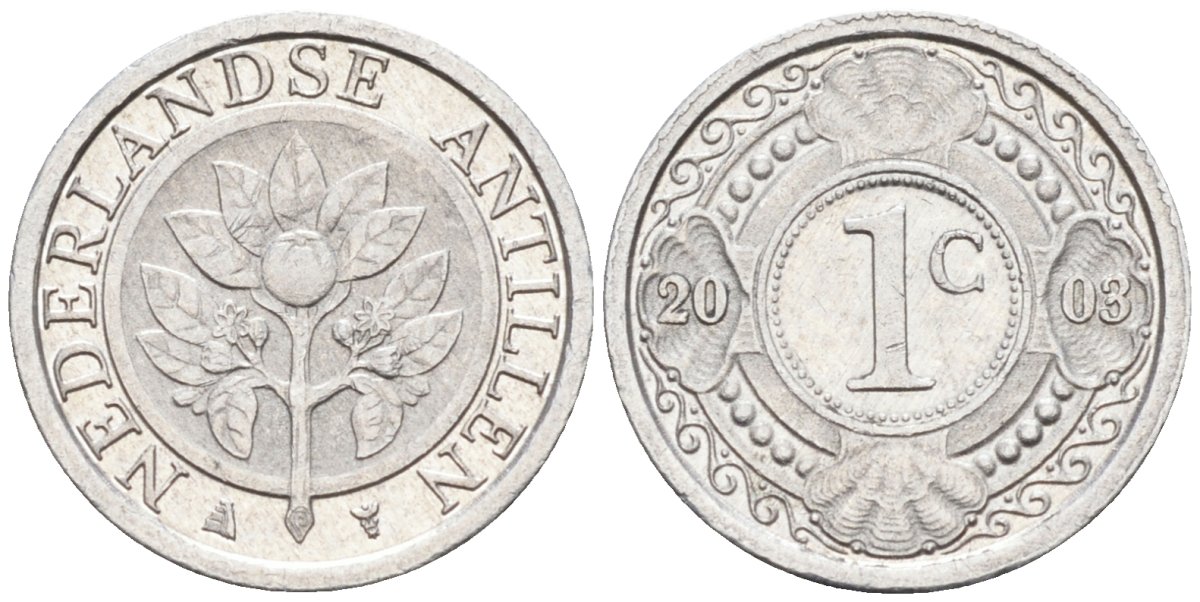 Нидерландские Антилы 1 цент 2003 Беатрикс (1980-2013) KM 32 алюминий 4179-835