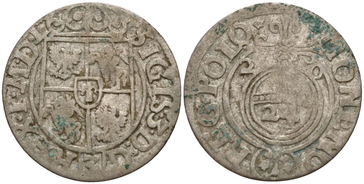 Польша 3 полкера (3 полторака - 1 крейцер) 1620 Сигизмунд III Ваза (1587-1632) Gorecki B.20 серебро 4158-828