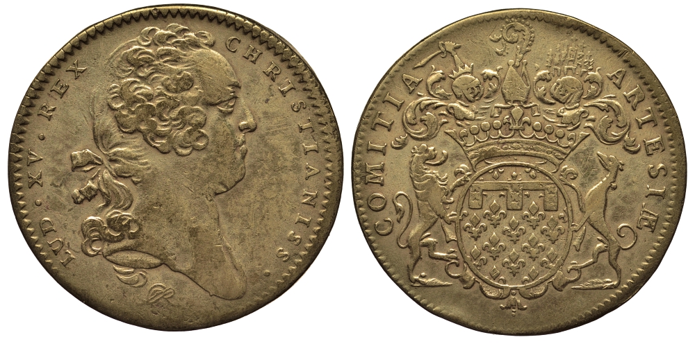 Франция жетон ND Людовик XV, CHRISTIANIS бронза 413-3132