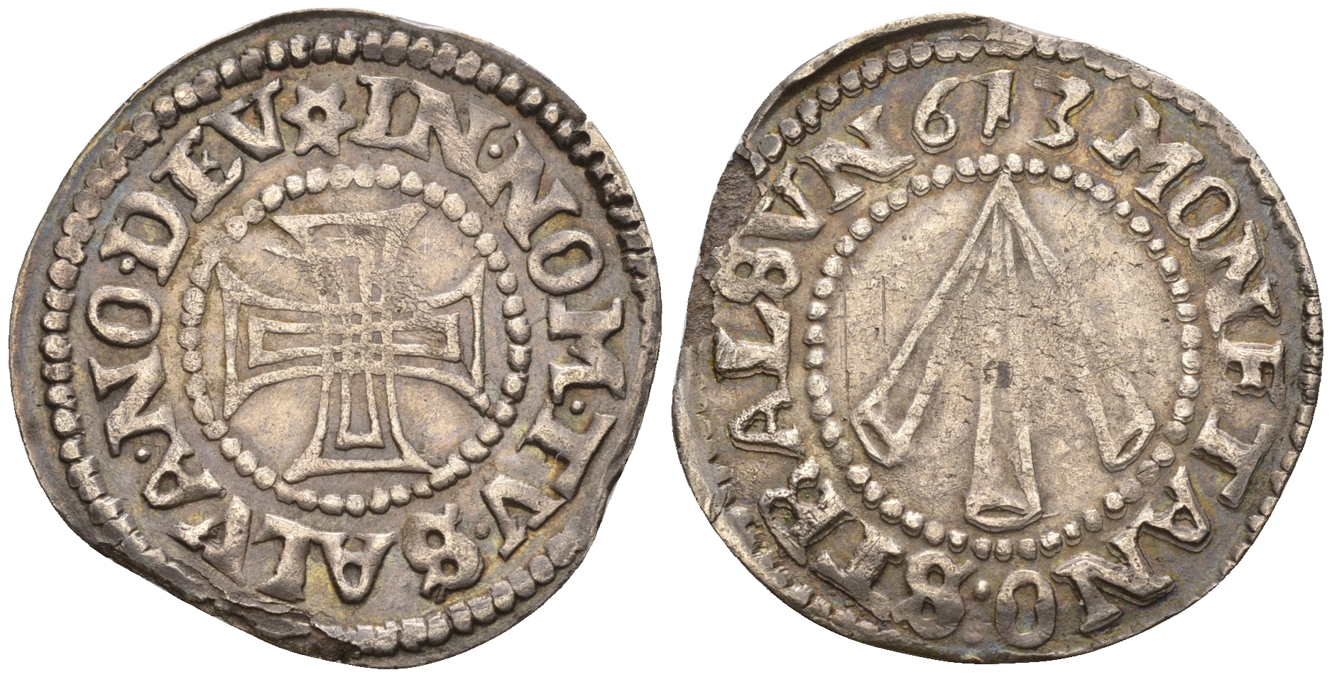 Померания-Штральзунд 1 грош 1613 Bratring 27 серебро 1529-124