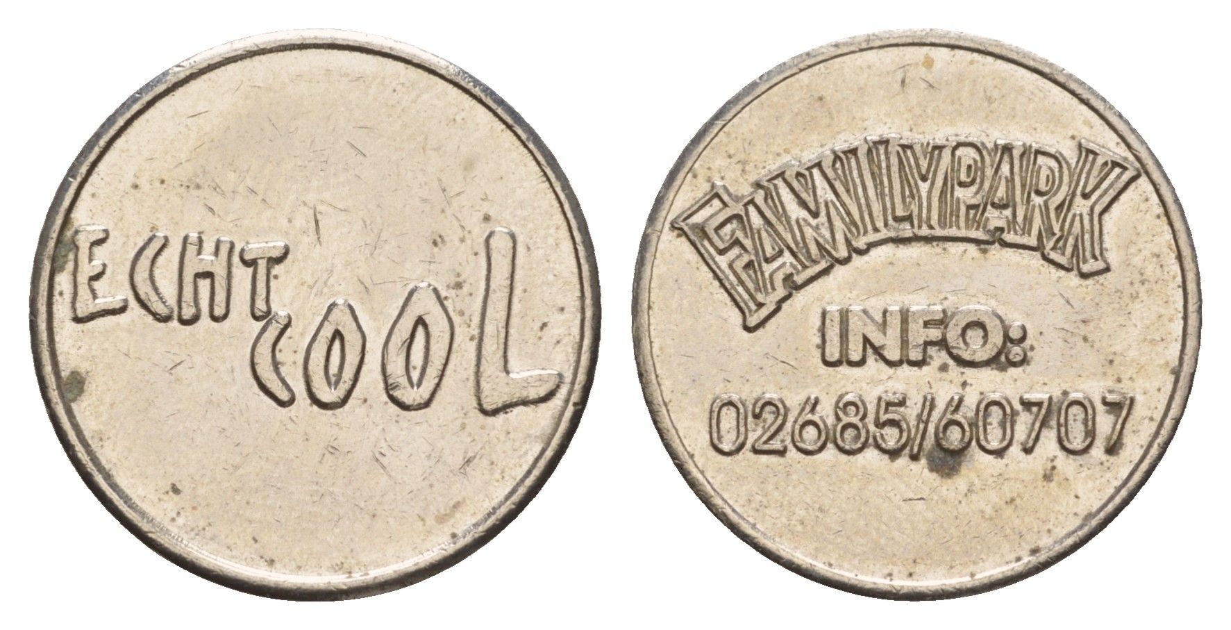 Германия игровой жетон в Familypark диаметр 21,5 мм, вес 6,2 гр медно-никель 4656-554