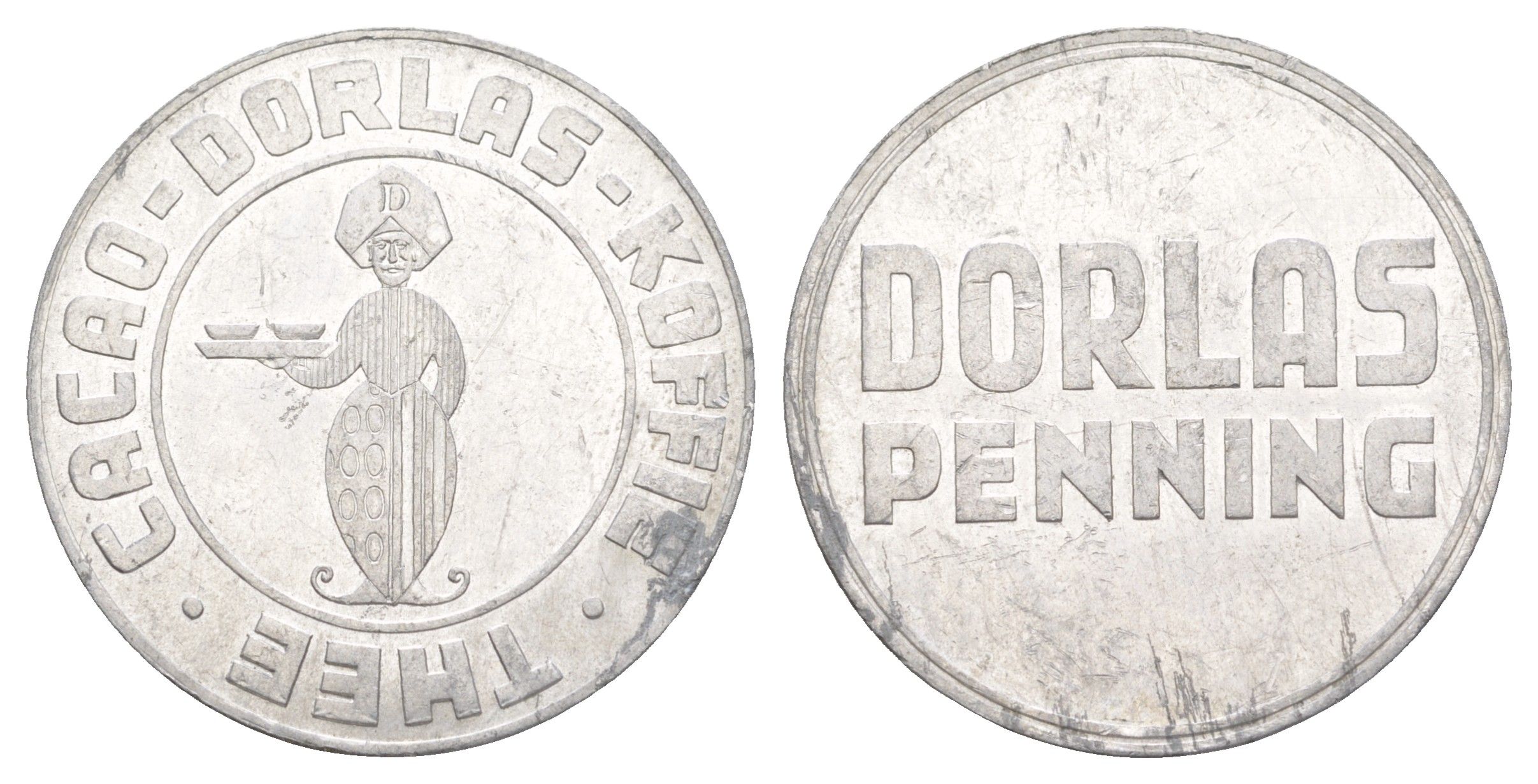 Нидерланды рекламный жетон - Дорлас Пеннинг 1982 диаметр 31 мм, вес 2 гр алюминий 4645-1121