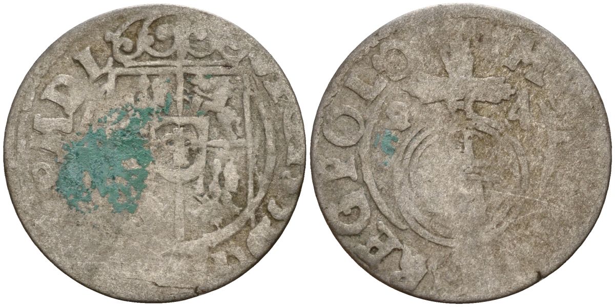 Польша 3 полкера (3 полторака - 1 крейцер) 1624 Сигизмунд III Ваза (1587-1632) Gorecki B.24, KM 41 серебро 4158-946