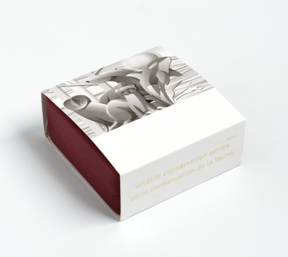 Канада 3 доллара 2011 касатка, позолота KM NEW серебро PROOF 4-3-4-18