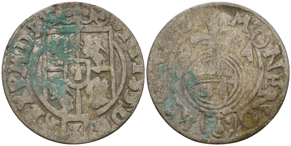 Польша 3 полкера (3 полторака - 1 крейцер) 1624 Сигизмунд III Ваза (1587-1632) Gorecki B.24, KM 41 серебро 4160-141