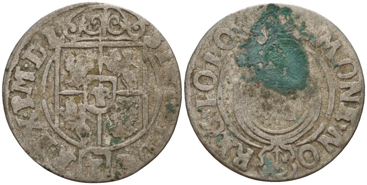 Польша 3 полкера (3 полторака - 1 крейцер) ND (1620-1627) Сигизмунд III Ваза (1587-1632) KM 41 серебро 4158-821