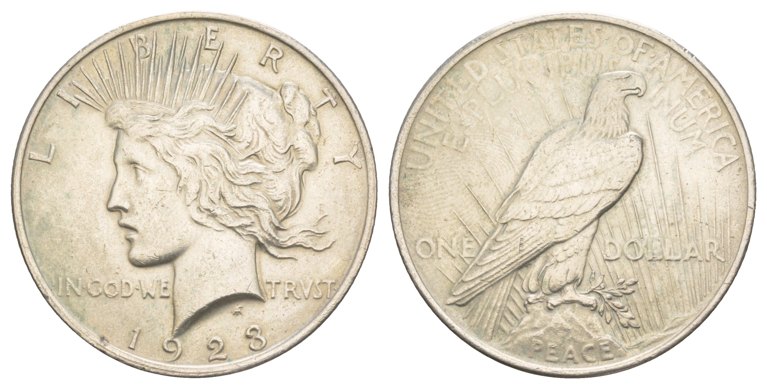 США 1 доллар 1923 KM 150 серебро 1520-1044