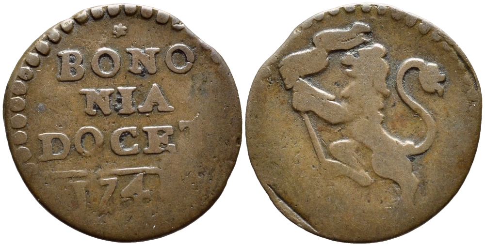 Ватикан, Болонья кваттрино 1741 KM 225 медь 75-1653