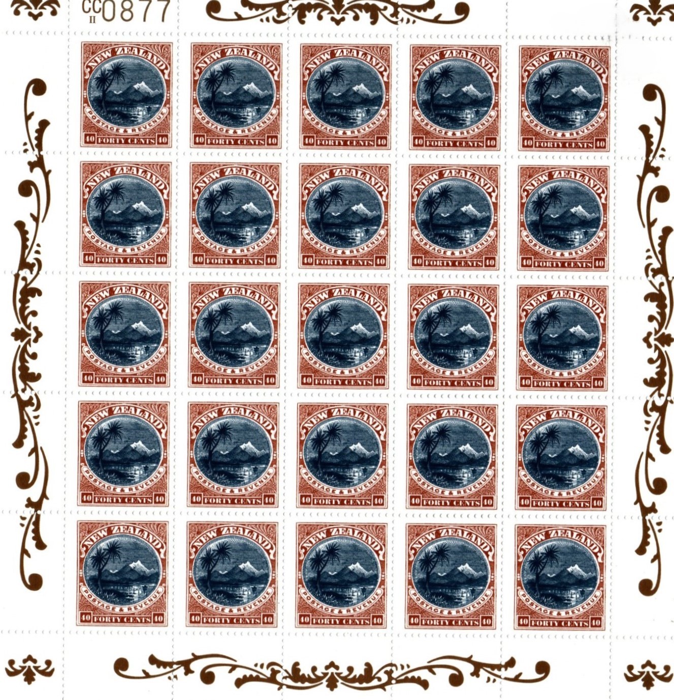 Новая Зеландия набор "коллекция столетия иллюстрированных изображений 1898" год выпуска 1998 альбом ограниченного тиража в футляре, содержащий пронумерованный сувенирный лист x25 каждого номинала