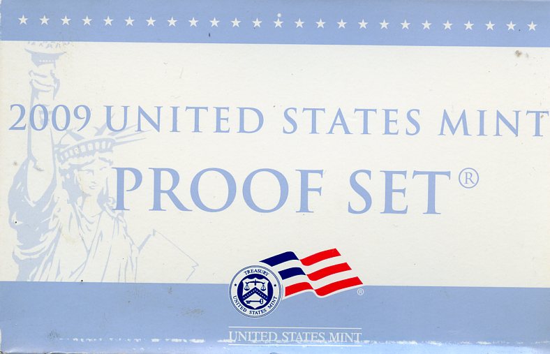 США официальный набор из 18 монет, в 4 пластиковых сетах 2009 годовой набор и юбилейные монет (1 доллар, 25 центов и 1 цент) KM PS 238   PROOF  4-5-2-01