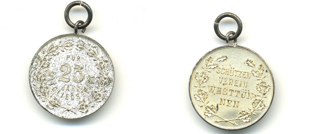 ГЕРМАНИЯ МЕДАЛЬ XIX-XX век СТРЕЛКОВОЕ ОБЩЕСТВО бронза 1079-2-52