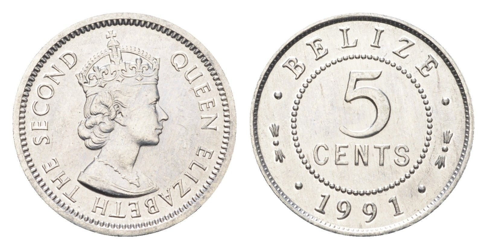 Белиз 5 центов 1991 KM 34a алюминий UNC 4668-735