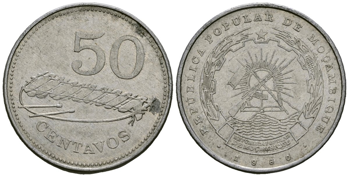 Мозамбик 50 сентаво 1980 KM 98 алюминий 4167-813