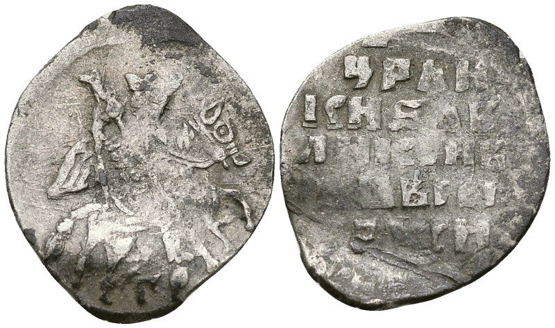 Русское Царство копейка 1547-1584 Иван IV Васильевич, Псковский  монетный двор, 0,68 ГР ГиК №79 серебро 262-136