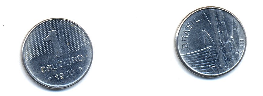 Бразилия 1 крузейро 1980 сахарный тростник KM 590 нержавеющая сталь aUNC 76-922