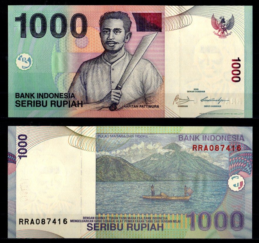Индонезия 1000 рупий 2009 Pick 141 j бумага UNC (пресс) 7486-47-1-1