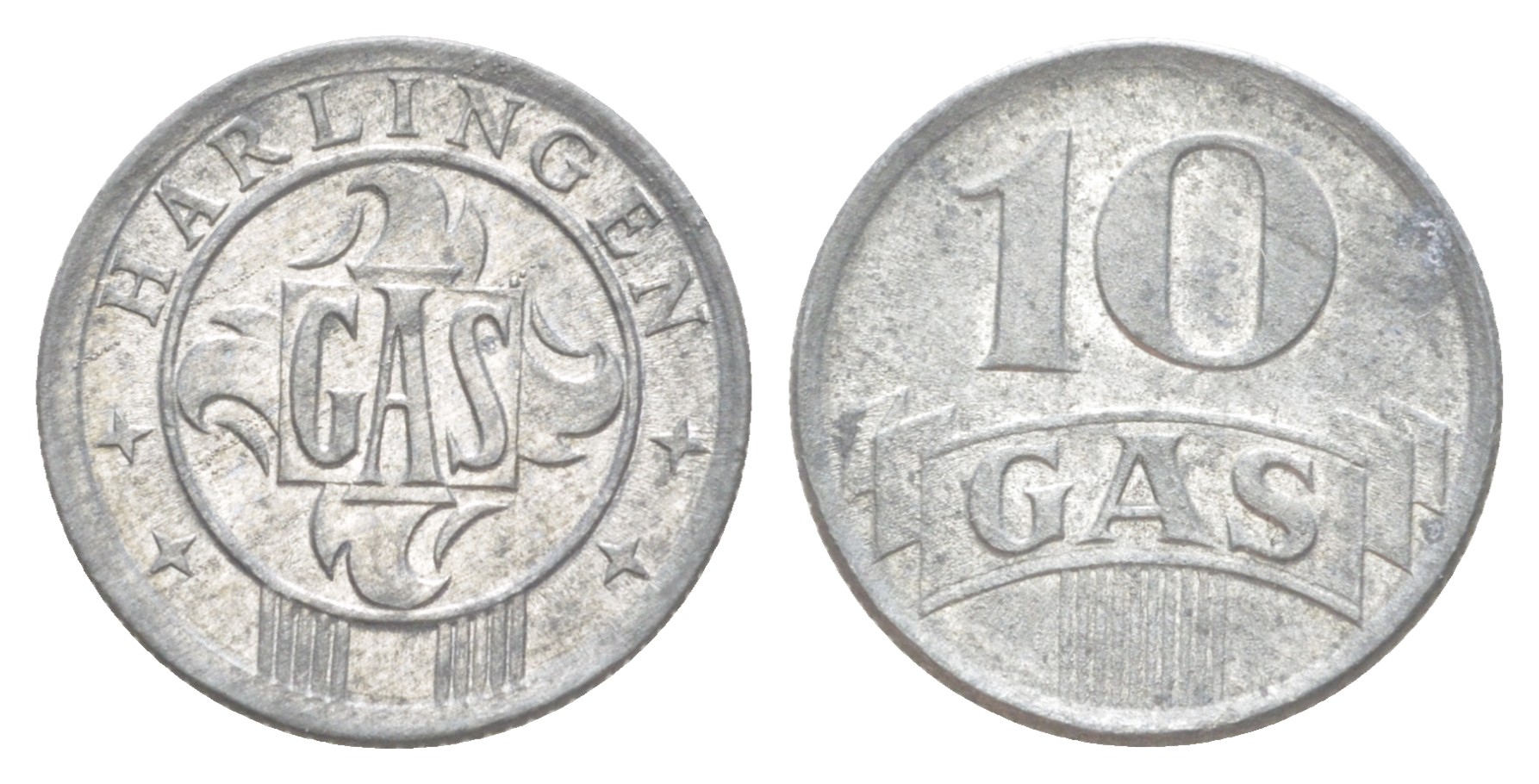 Нидерланды, Харлинген жетон на газ в 10 центов ND (1942) M59-15