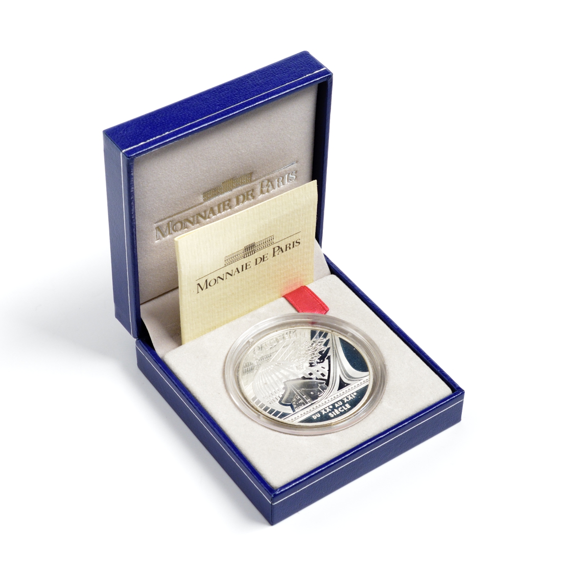 Франция 1 евро = 6,55957 франков 2000 стиль арт-модерн в архитектуре в коробке с сертификатом KM 1228 серебро PROOF 4-3-3-28