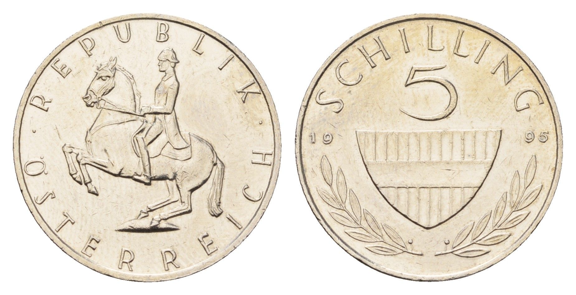 Австрия 5 шиллингов 1995 KM 2889a медно-никель 4148-842