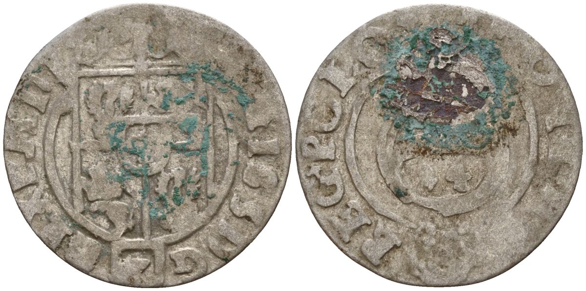 Польша 3 полкера (3 полторака - 1 крейцер) ND (1620-1627) Сигизмунд III Ваза (1587-1632) KM 41 серебро 4158-738