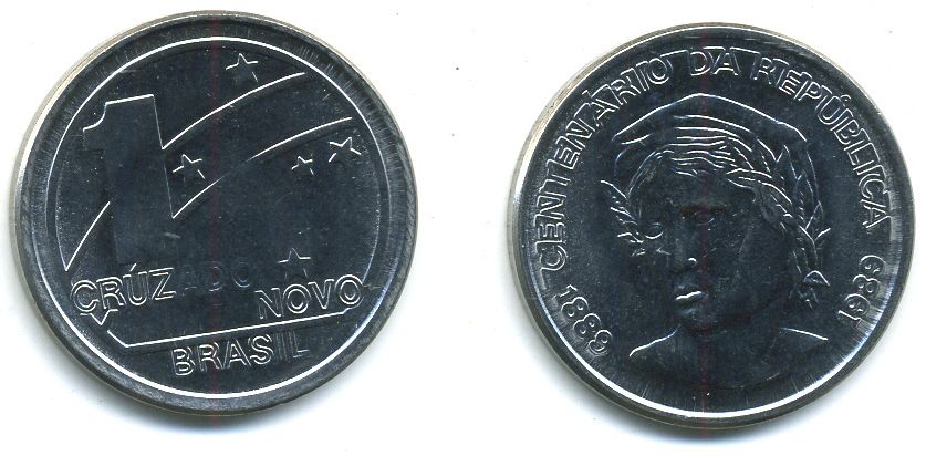 БРАЗИЛИЯ 1 НОВЫЙ КРУЗАДО 1989 4-641