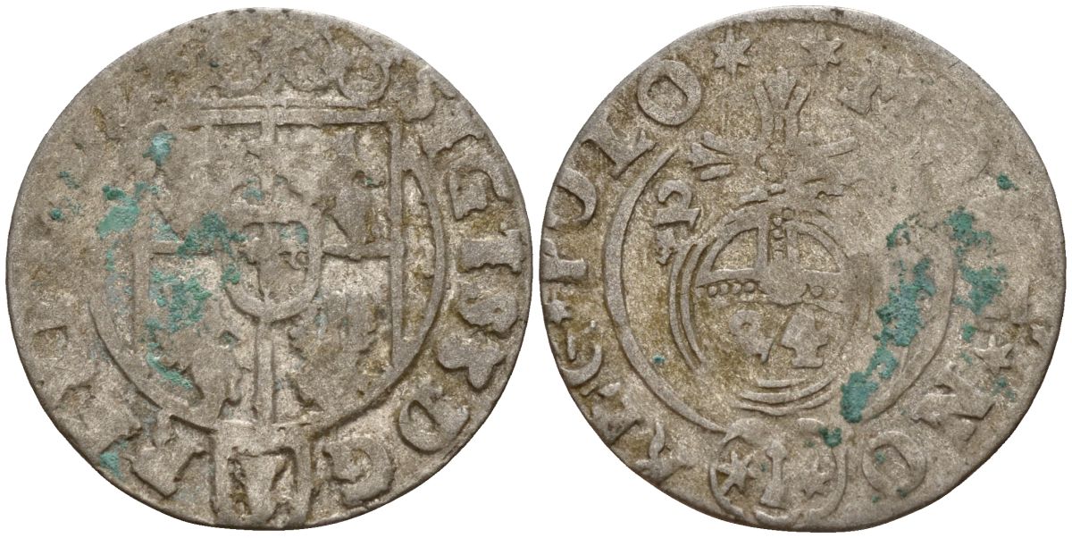 Польша 3 полкера (3 полторака - 1 крейцер) ND (1620-1627) Сигизмунд III Ваза (1587-1632) KM 41 серебро 4158-767