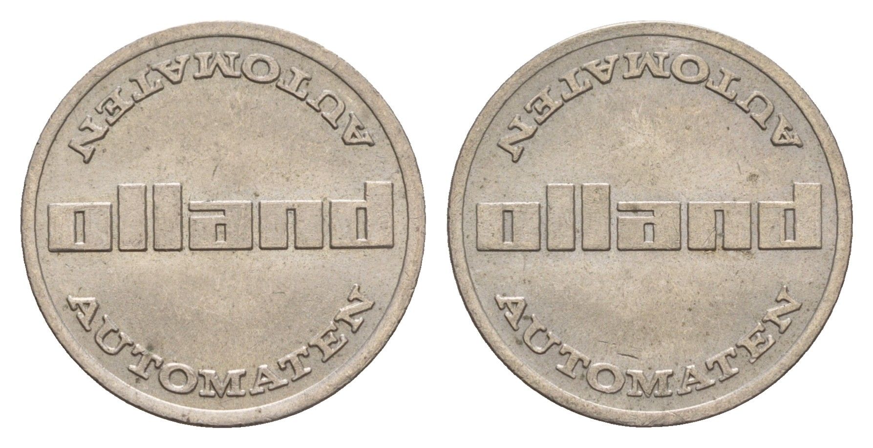 Нидерланды жетон Olland Automaten диаметр 22 мм, вес 4,7 гр медно-никель aUNC 4656-556