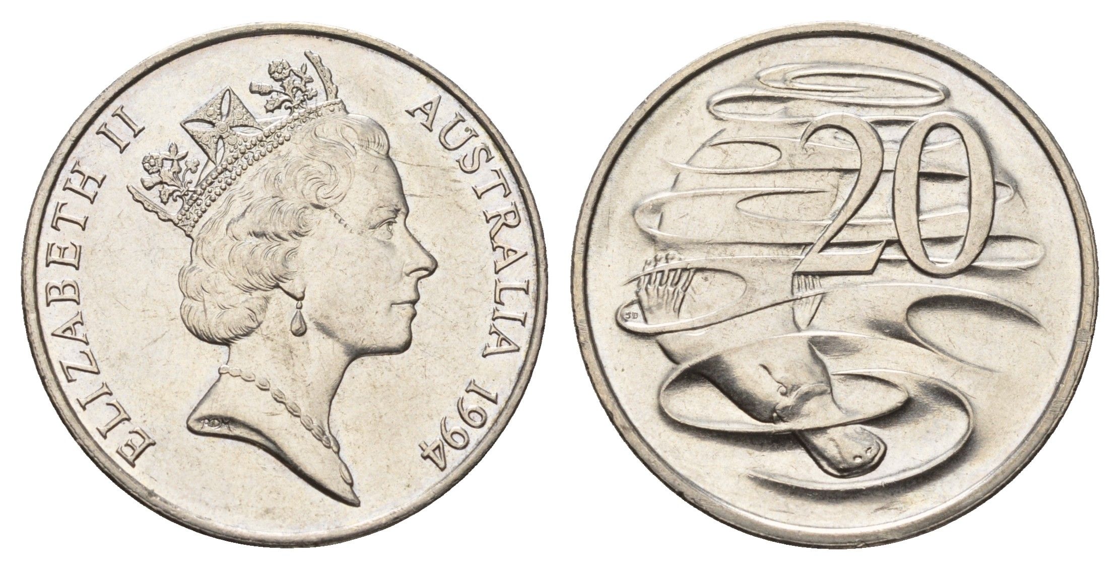 Австралия 20 центов 1994 KM 82 медно-никель UNC 202-141