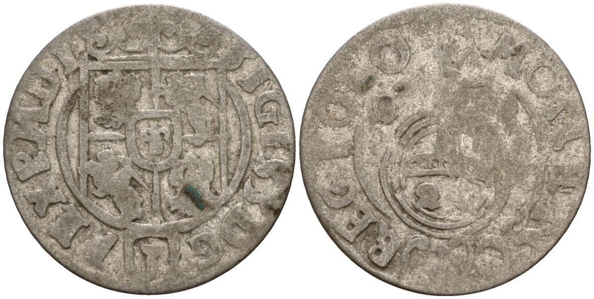 Польша 3 полкера (3 полторака - 1 крейцер) ND (1620-1627) Сигизмунд III Ваза (1587-1632) KM 41 серебро 4158-1215