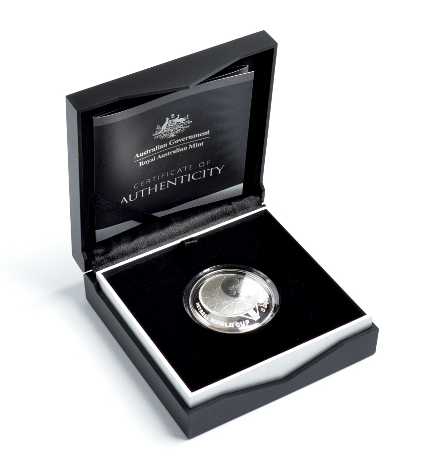 Австралия 1 доллар 2015 14-й Чемпионат мира по нетболу, коробка, сертификат KM NEW серебро PROOF 3-4-6-13