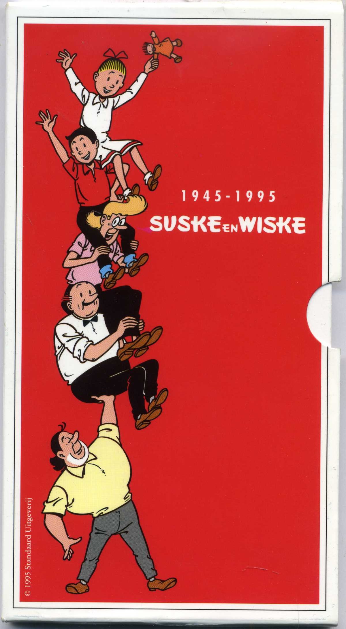 Бельгия медаль 1995 50 лет мультфильму (1945-1995), в оригинальном буклете UNC 7-4-56