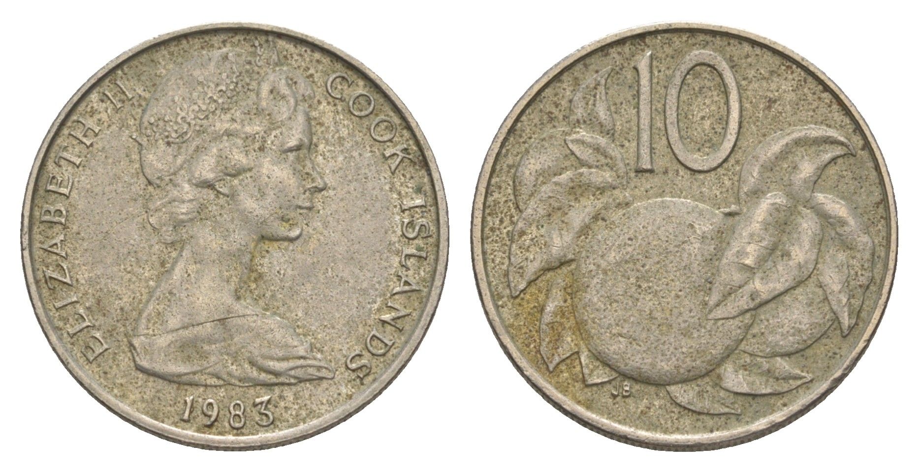 Острова Кука 10 центов 1983 KM 4 медно-никель 4631-1113