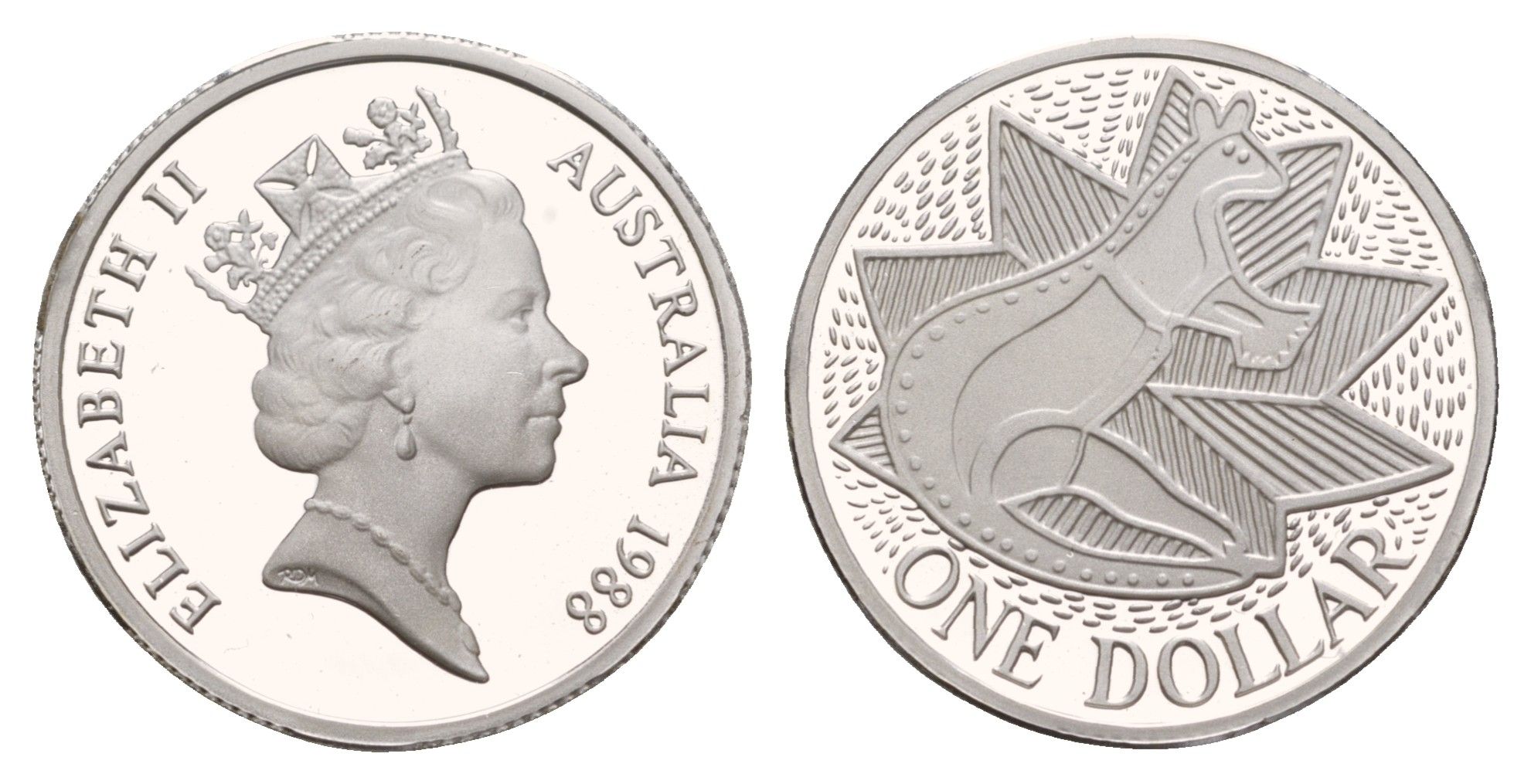 Австралия 1 доллар 1988 200 лет Австралии KM 100a серебро PROOF 11-014-16