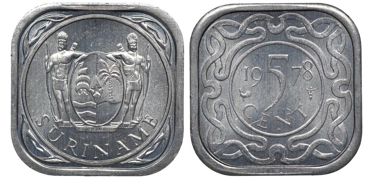Суринам 5 центов 1978 KM 12.1a алюминий UNC 4118-546