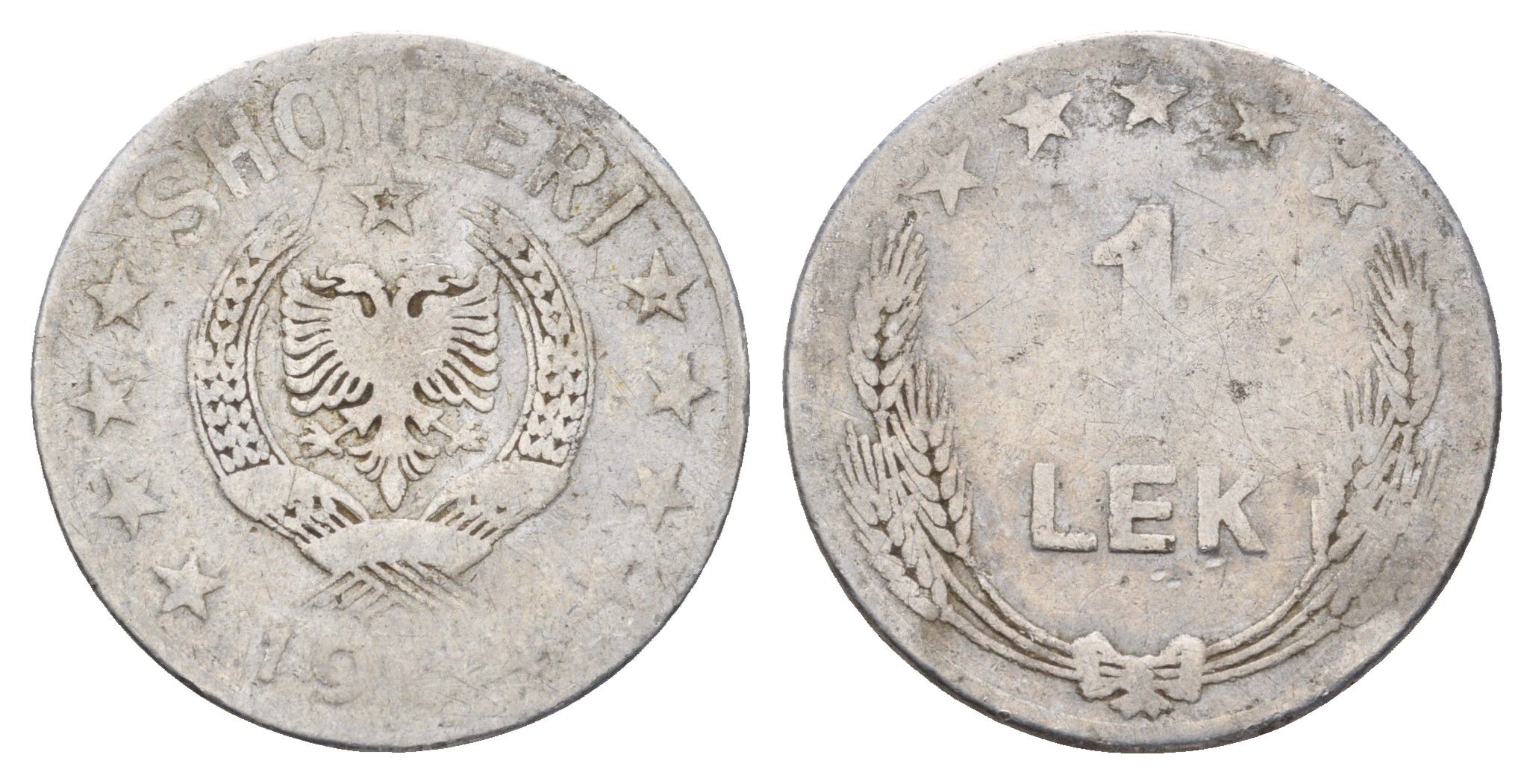 Албания 1 лек 1964 KM 43 алюминий 3459-754