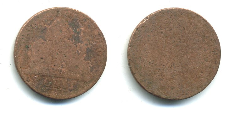 Бельгия 2 сантима до 1919 KM 36 медь 58-166