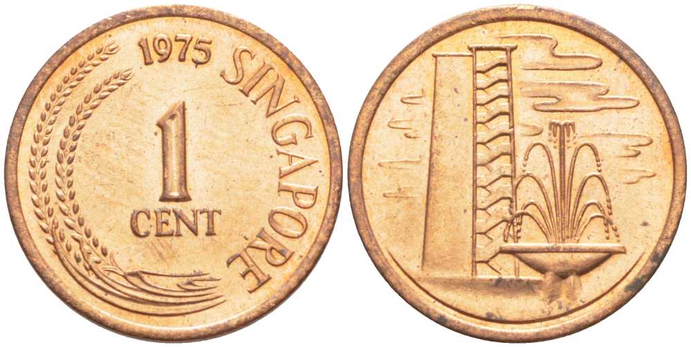 Сингапур 1 цент 1975 KM 1 бронза 112-261