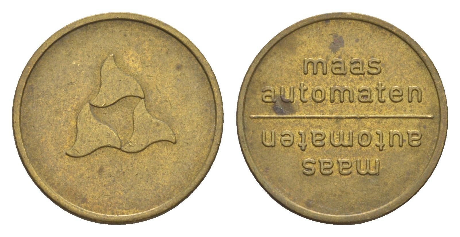 Нидерланды жетон торгового автомата - Maas Automaten ND диаметр 20 мм, вес 3,5 гр Kooij KB277.2 латунь 4649-622