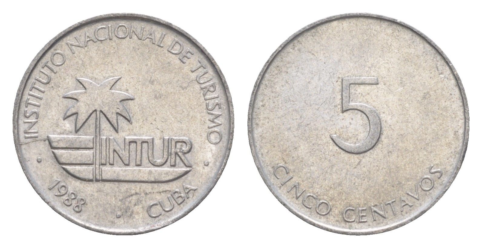 Куба 5 сентаво 1988 INTUR KM 413 алюминий 4644-667
