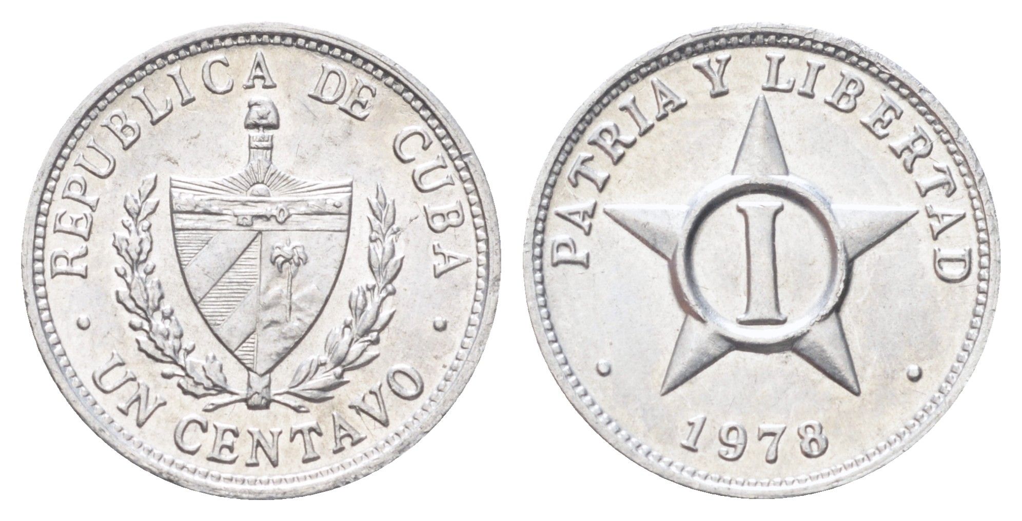 Куба 1 сентаво 1978 KM 33.1 алюминий UNC 4697-1128