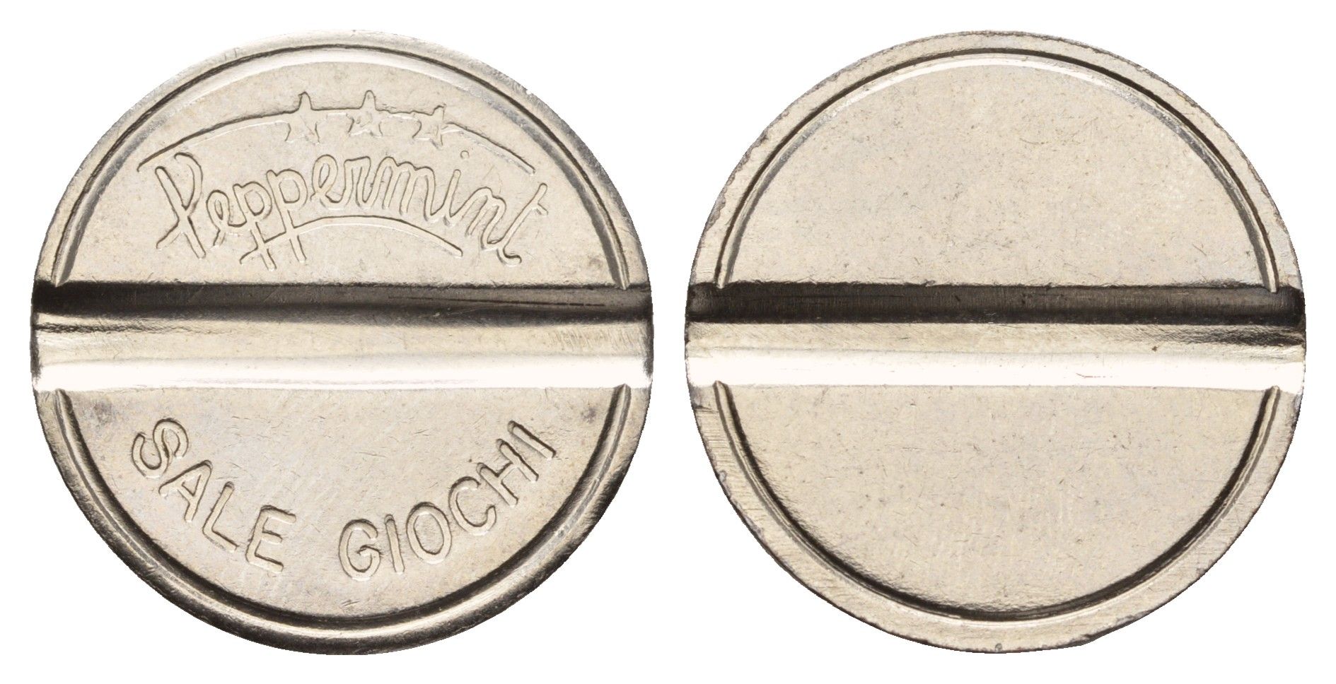 Италия жетон для игровых автоматов Sale Giochi диаметр 24 мм, вес 5,9 гр нержавеющая сталь 4670-643