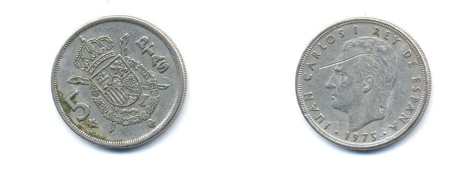 ИСПАНИЯ 5 ПЕСЕТ 1978 KM 807 медно-никель 54-1657