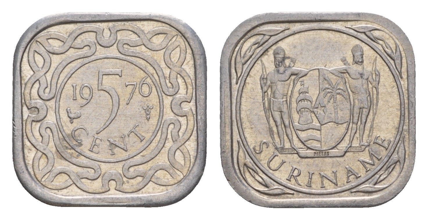 Суринам 5 центов 1976 KM 12a алюминий 4649-954