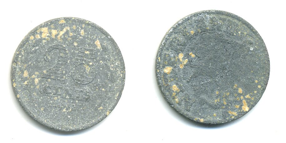 НИДЕРЛАНДЫ 25 ЦЕНТОВ 1942 KM 174 цинк 23-516