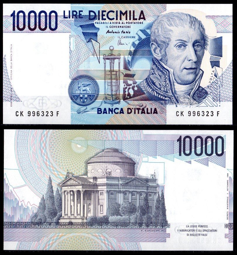 Италия 10000 лир 1984 Pick 112 d бумага UNC (пресс) 8621-8-2-2