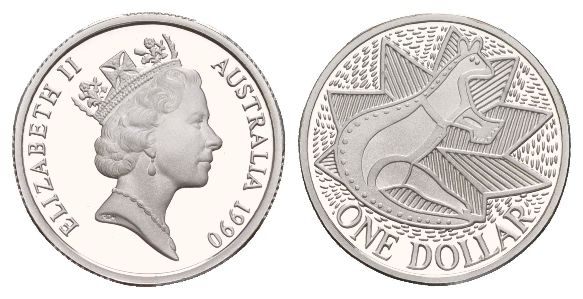 Австралия 1 доллар 1990 200 лет Австралии KM 100a серебро PROOF 11-014-33