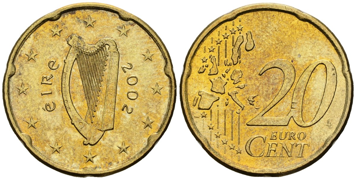 Ирландия 20 евроцентов 2002 KM 36 нордик 4148-542