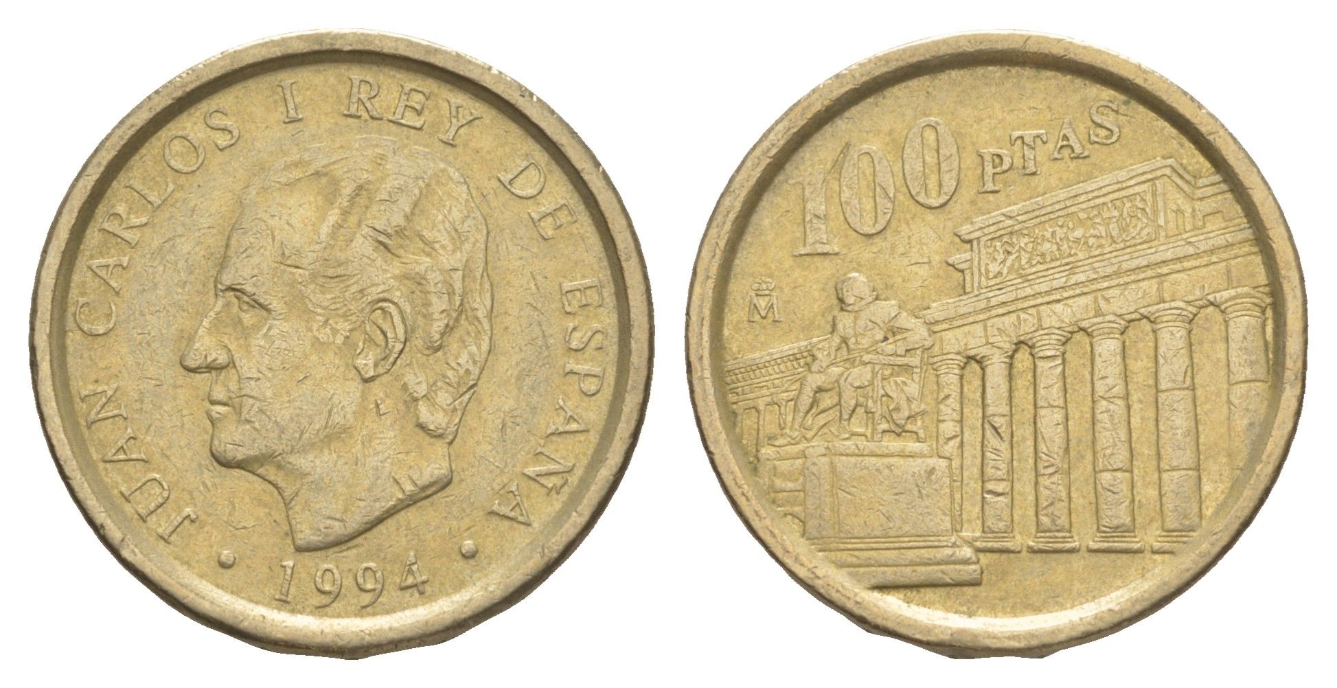 Испания 100 песет 1994 Prado museum KM 935 алюминиевая бронза 4622-923